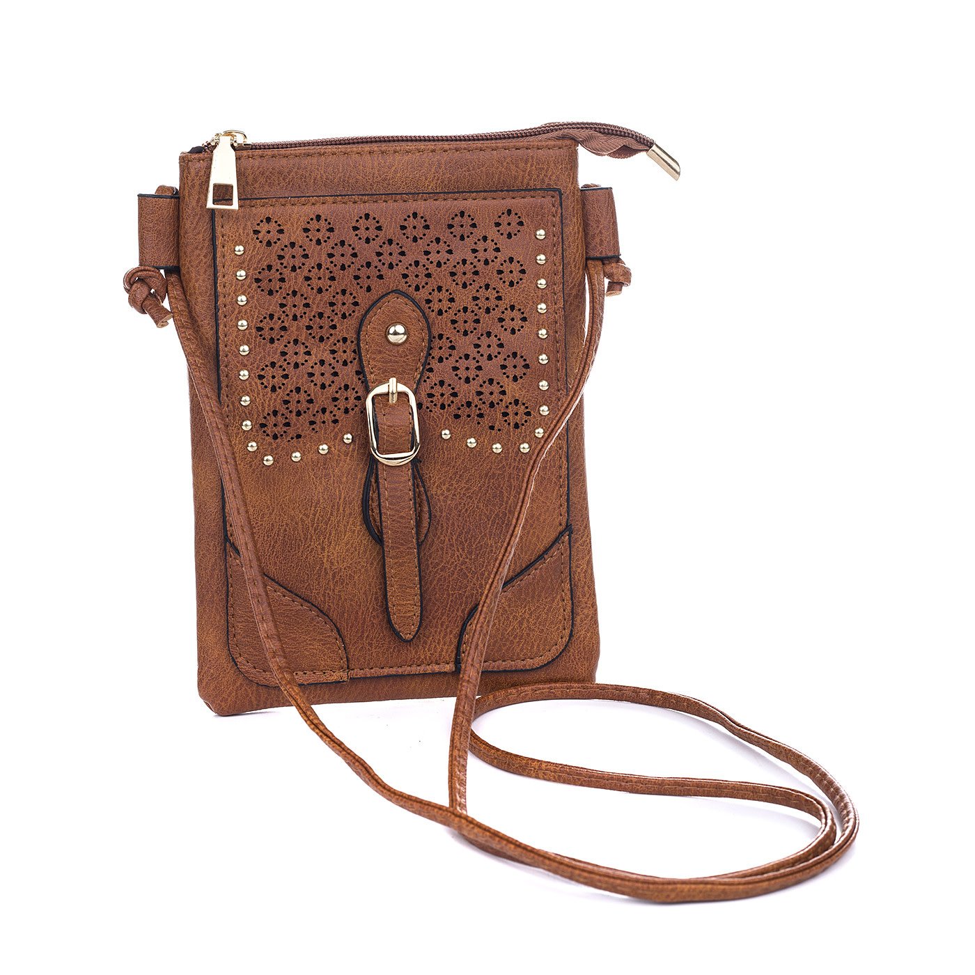 Ivys Clothing & Fashion Accessories Caramel Crossover Handbag