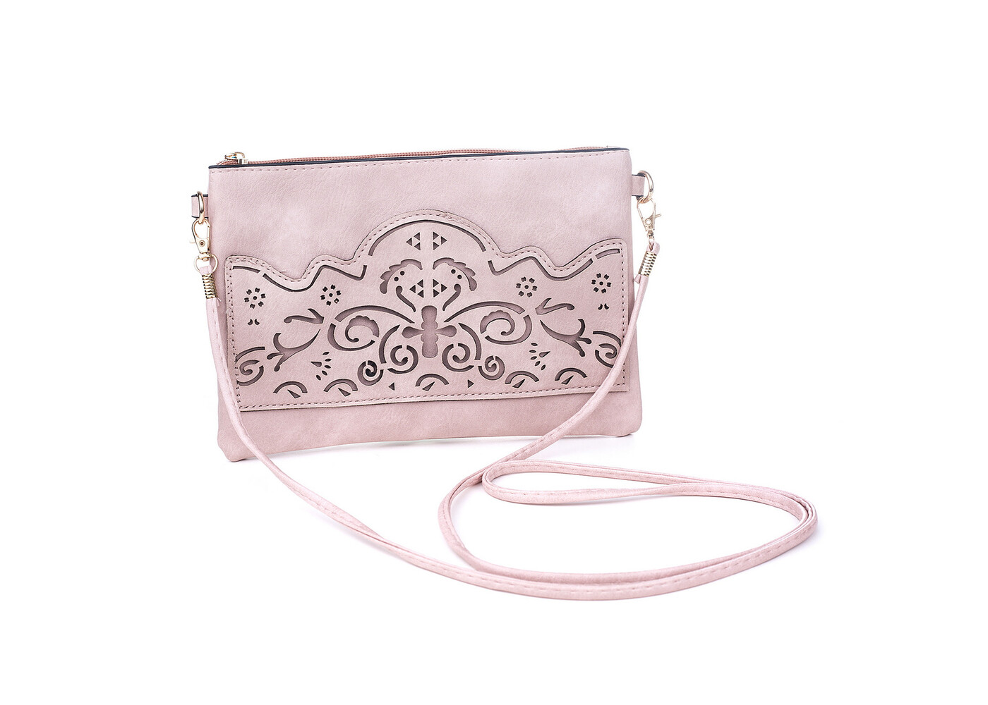 Ivys Clothing & Fashion Accessories Dusty Pink Crossover Handbag