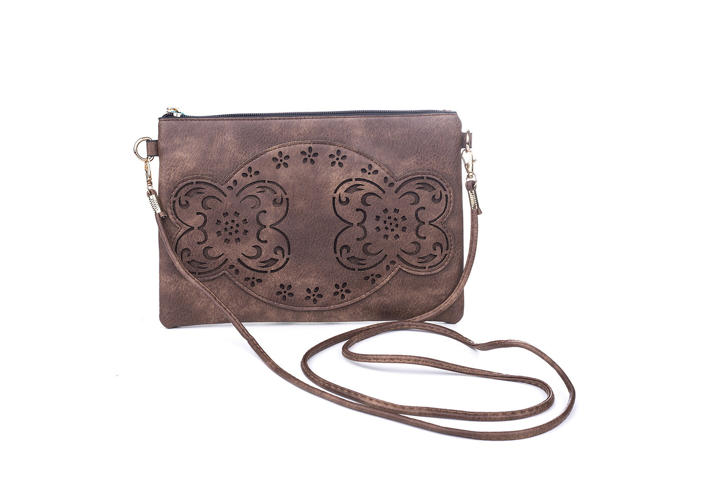 Ivys Clothing & Fashion Accessories Brown Crossover Handbag