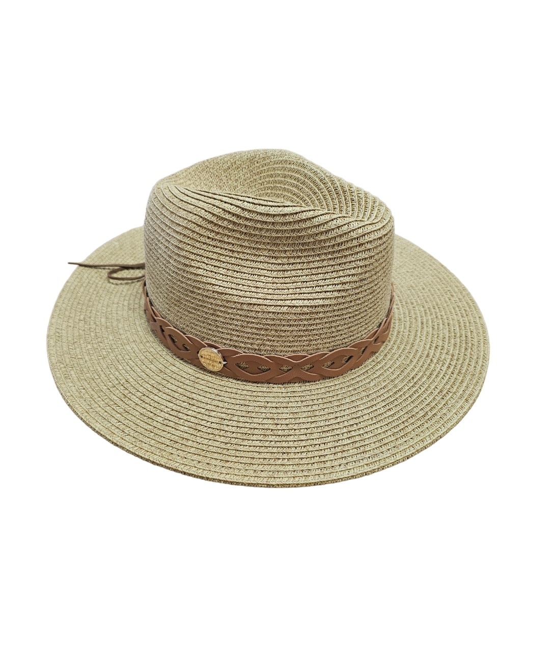 Sundaise Hats Hazel Panama Hat Caramel Braid