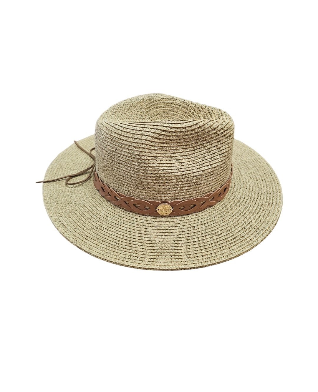 Sundaise Hats Hazel Panama Hat Caramel Braid