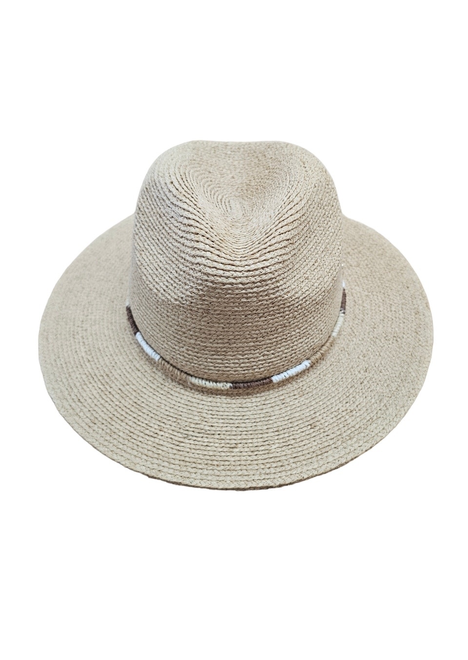 Sundaise Hats Carrie Panama Raffia Natural Tones Trim