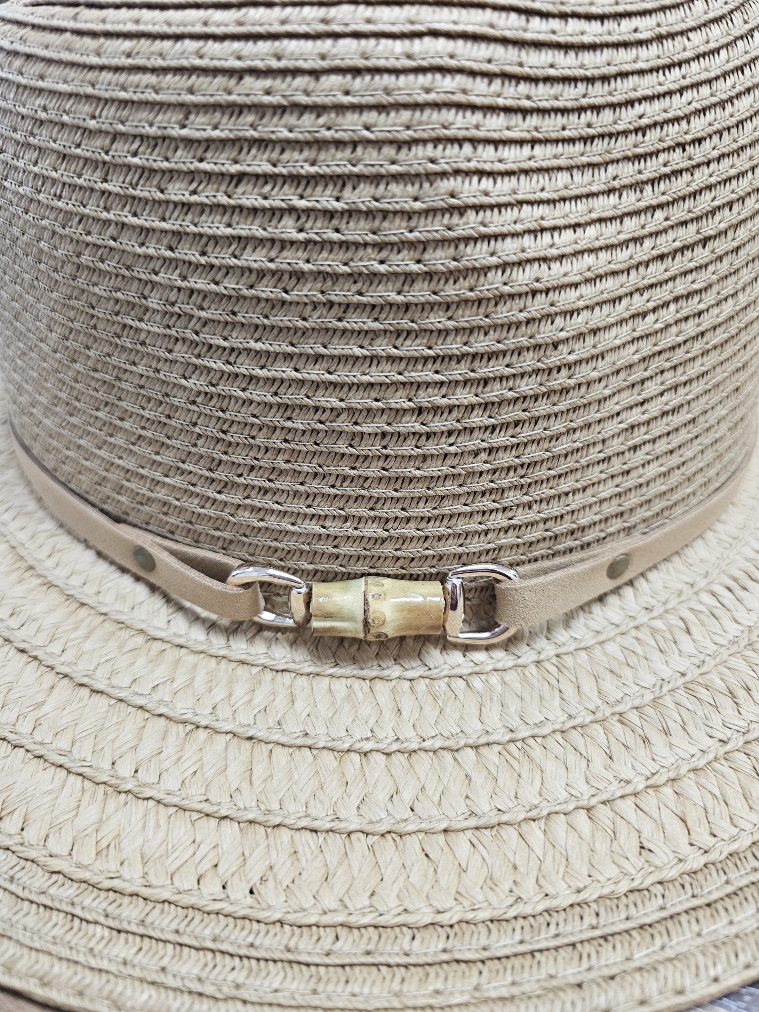 Sundaise Hats Lydia Panama Bamboo Buckle Hat
