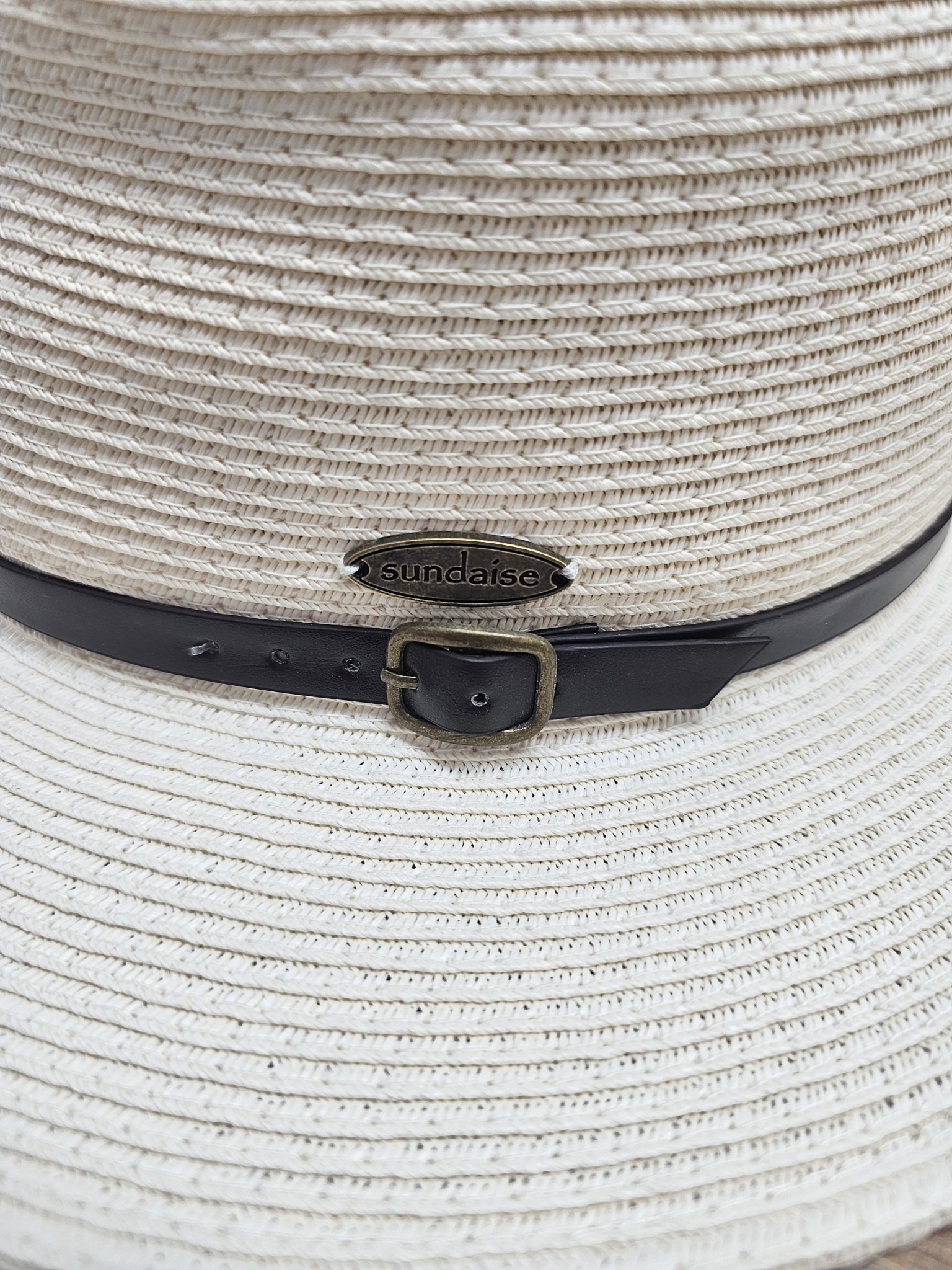 Sundaise Hats Rylee Short Brim Panama Ivory
