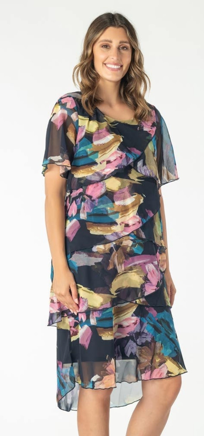 vivid Vera Layered Dress