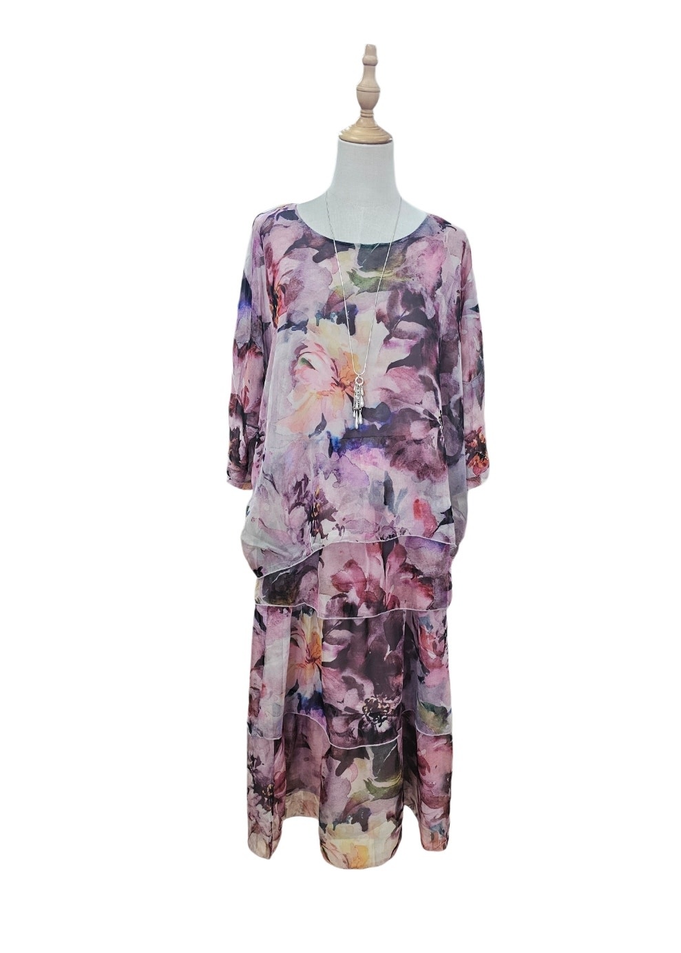 vivid Mavis Layered Dress