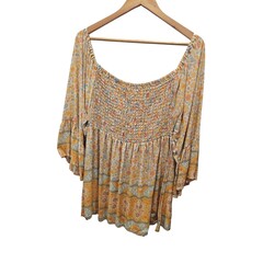 Savarna Tribe Yellow Boho Top