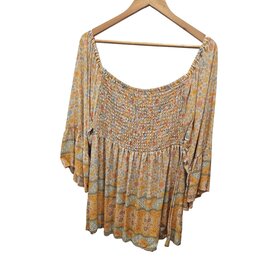 Savarna Tribe Yellow Boho Top