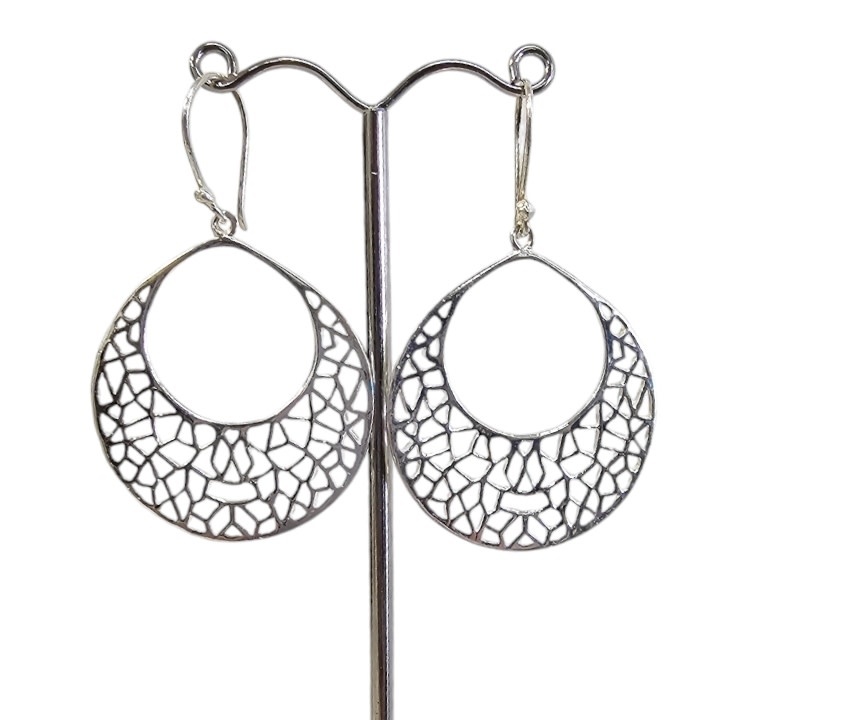 Savarna Tribe Arc Sterling Silver Earrings