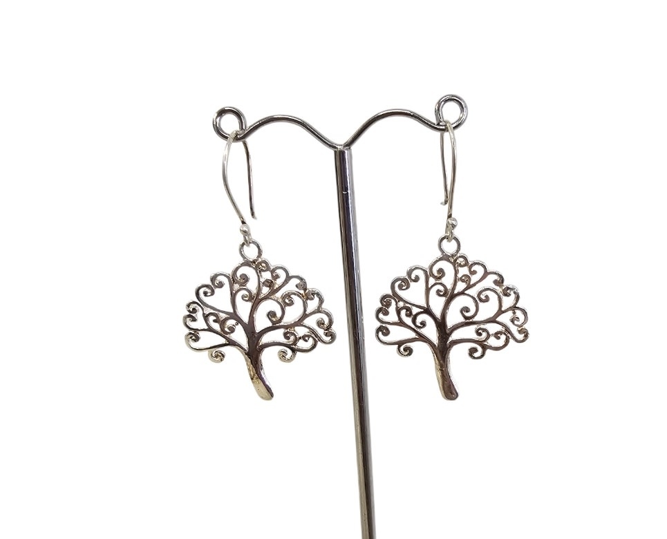 Savarna Tribe Silver Tree of Life Earrings