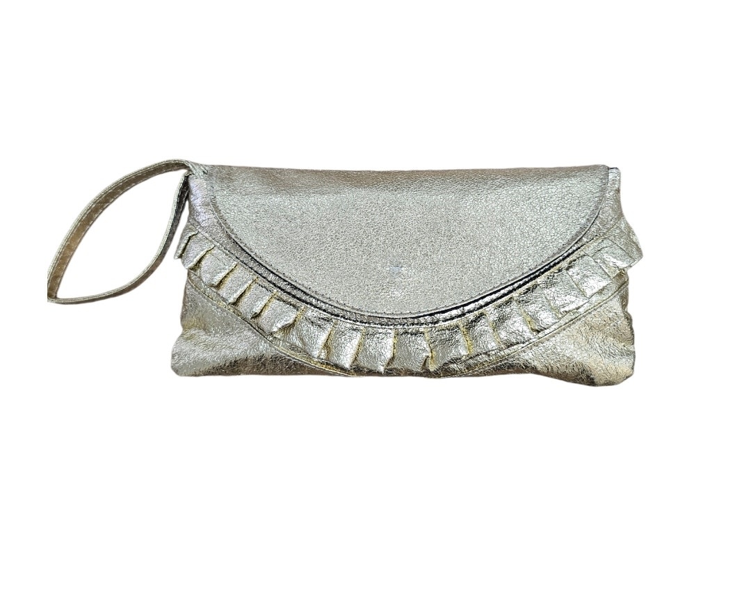 Little Secrets Farha Gold Clutch Handbag