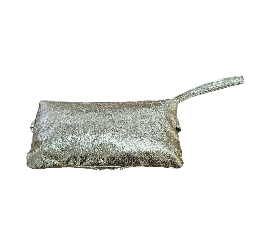 Little Secrets Farha Gold Clutch Handbag