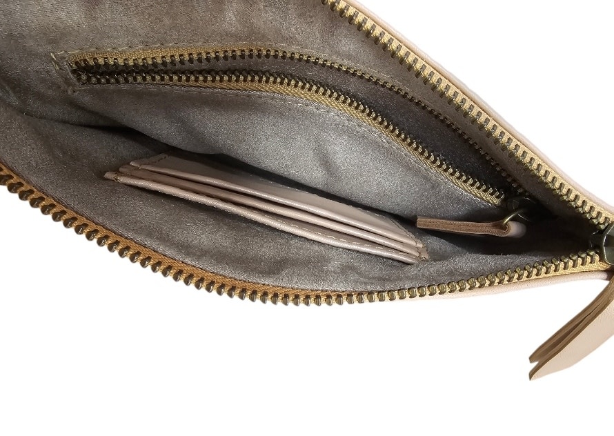 Savarna Tribe Tan Boho Hand Tooled Clutch