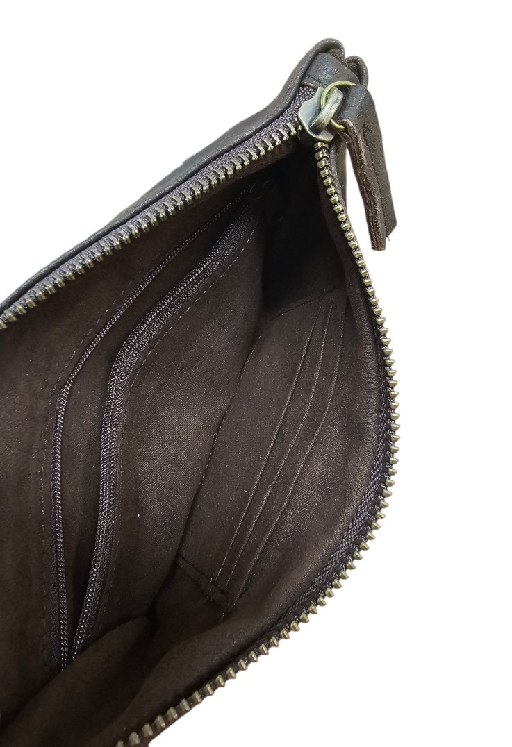 Savarna Tribe Mud Boho Hand Tooled Clutch