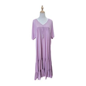 Savarna Tribe Liana Boho Maxi Dress - Pink