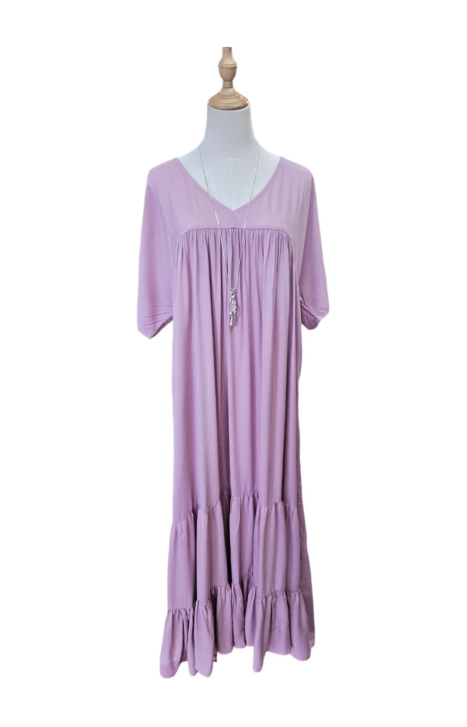 Savarna Tribe Liana Boho Maxi Dress - Pink