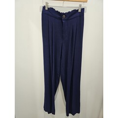 Savarna Tribe Flue Navy Linen Pants