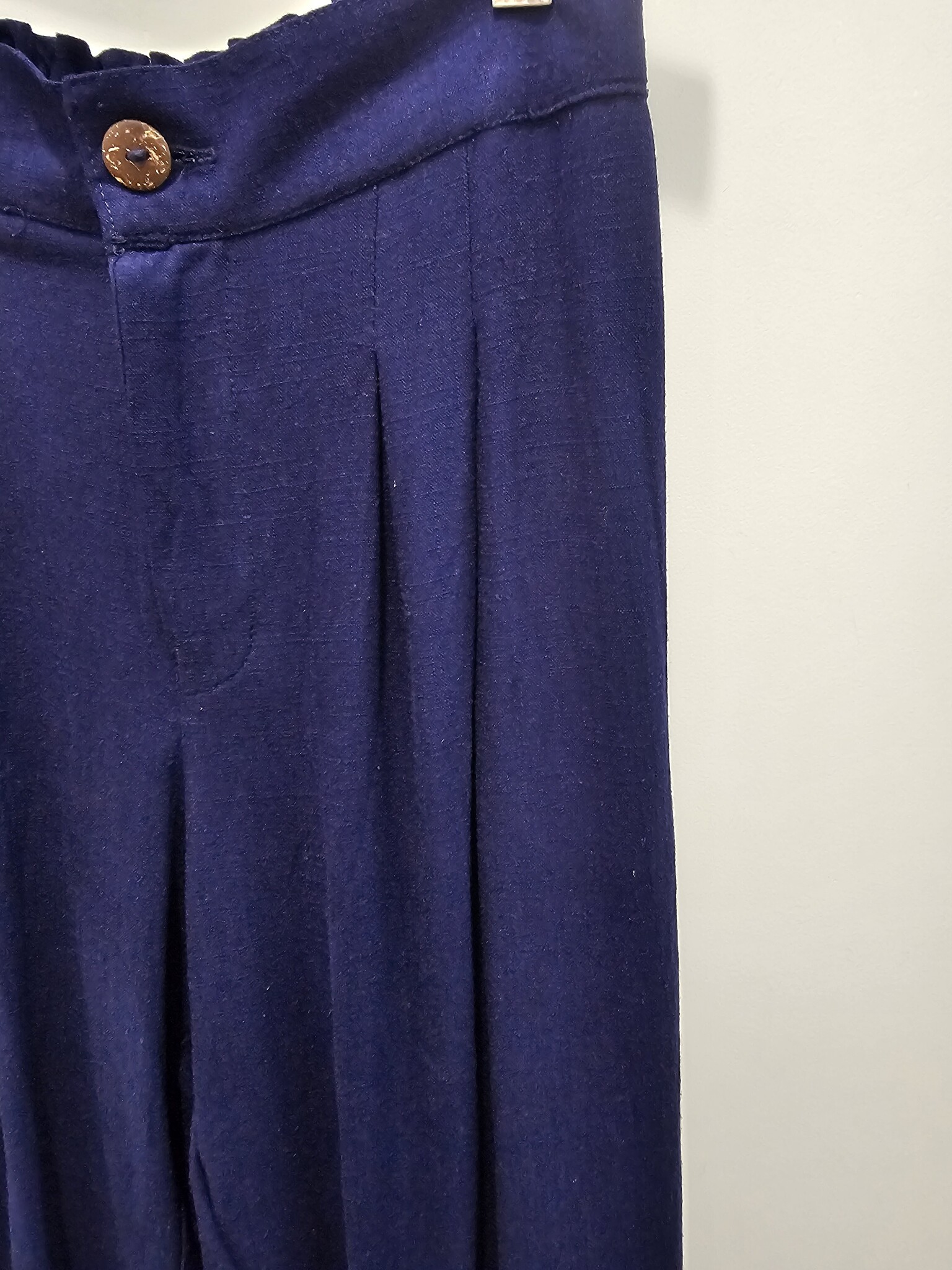 Savarna Tribe Flue Navy Linen Pants