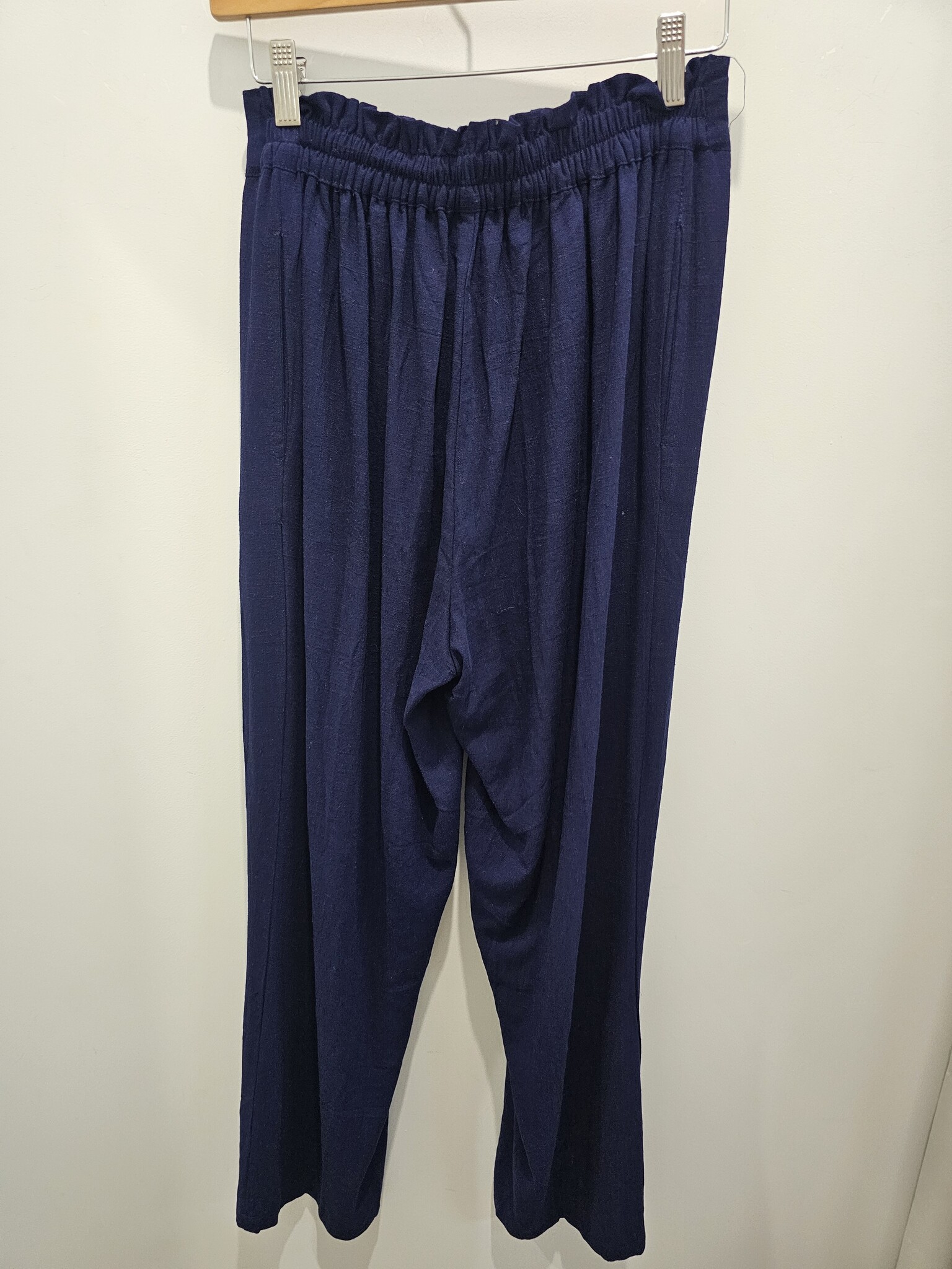 Savarna Tribe Flue Navy Linen Pants
