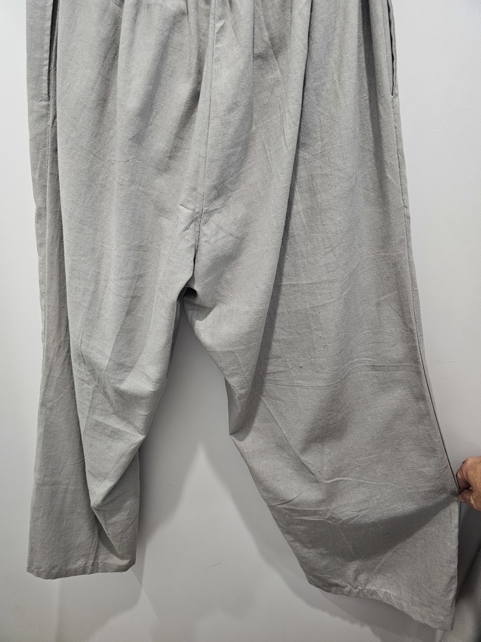 Savarna Tribe Flue Grey Linen Pants