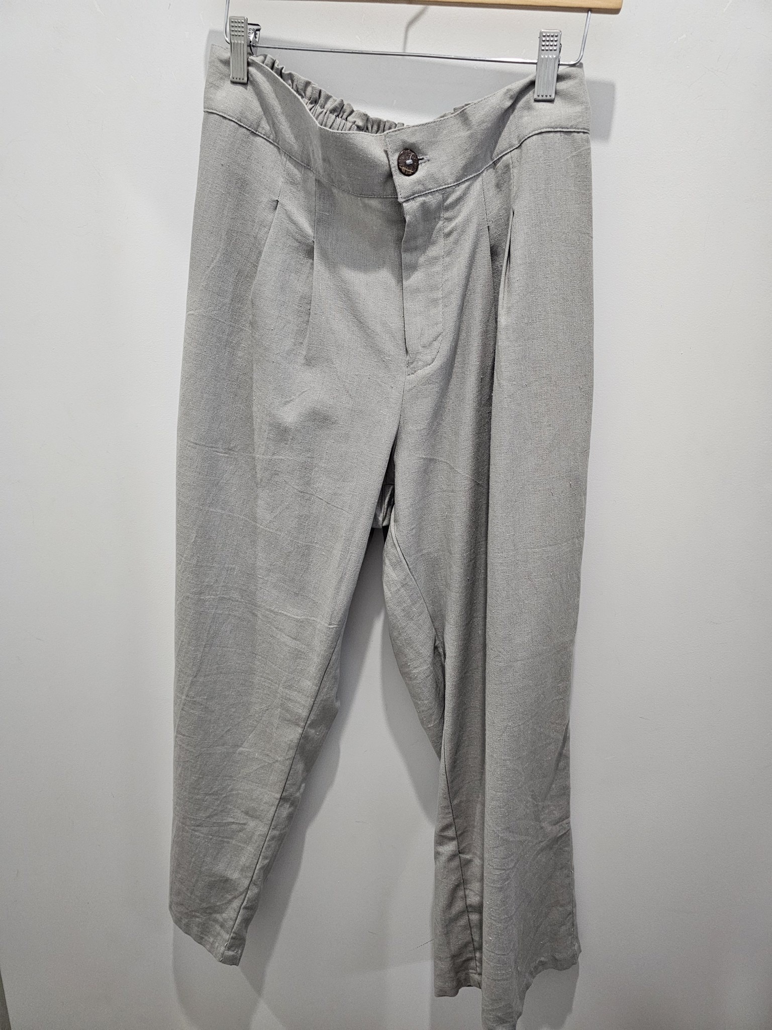 Savarna Tribe Flue Grey Linen Pants