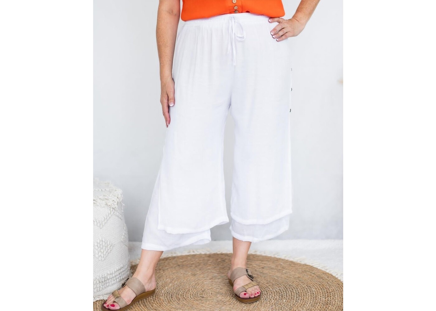 Willow Tree 3/4 Layered Beach Pants