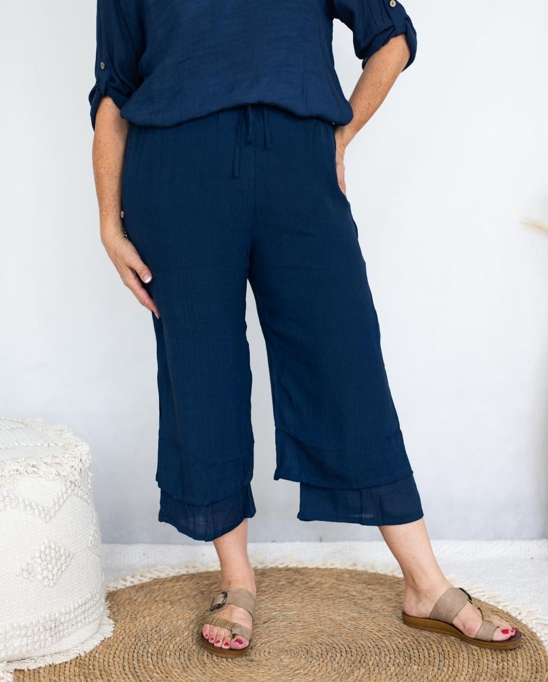 Willow Tree 3/4 Layered Beach Pants