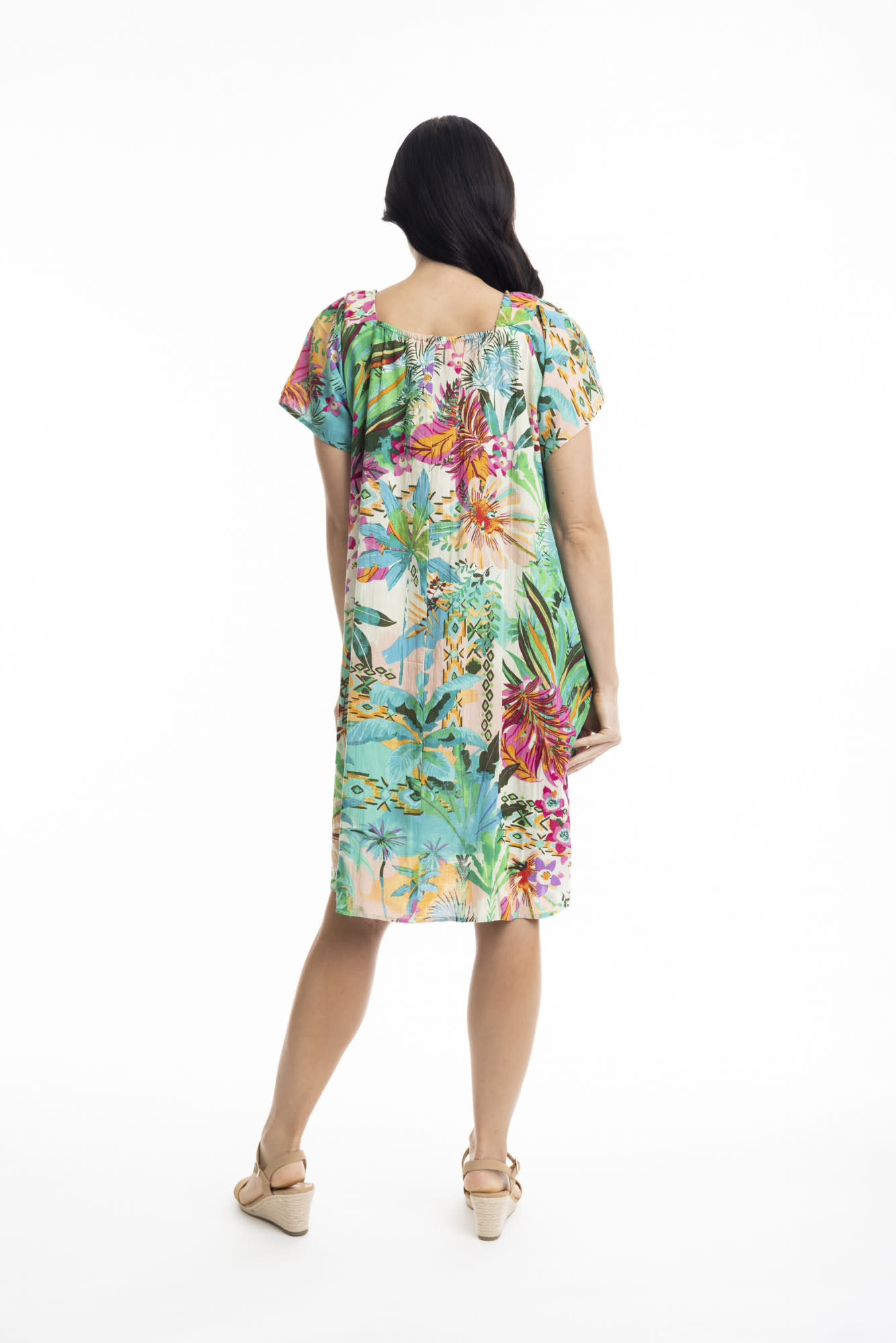 Orientique Australia Hanalei Square Neckline Dress