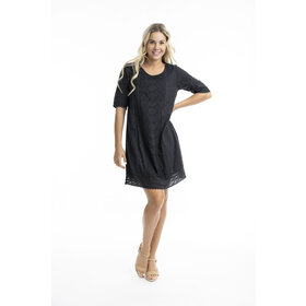 Orientique Australia Essential Navy Broderie Shift Dress