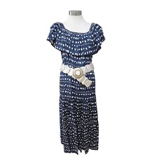 Red Lotus Chelsea Navy Dress - Large size