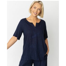 Jolie Saule Dianna Embroidered Flower Top