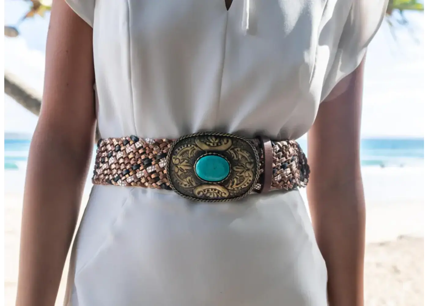 Art n Vintage Sammy Belt - Oak Multi