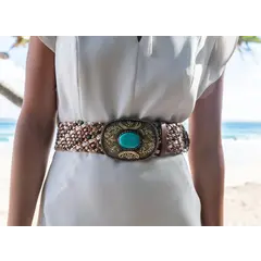 Art n Vintage Sammy Belt - Oak Multi