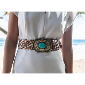 Art n Vintage Sammy Belt - Oak Multi