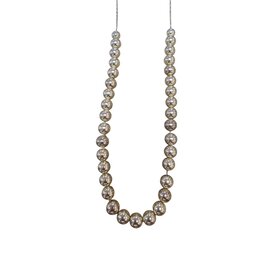 Blue Scarab Gold Ball Chain Necklace