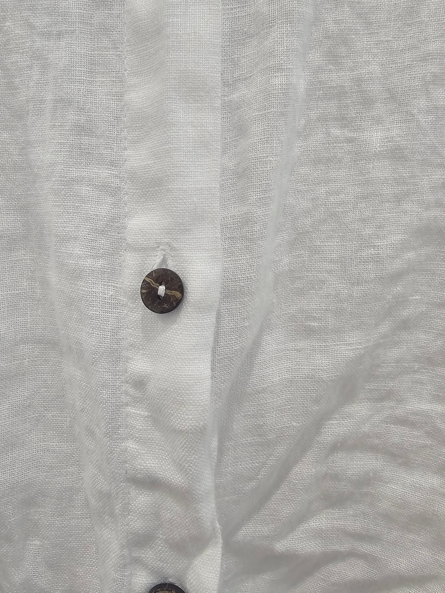bottega Moda Chloe White Linen Top