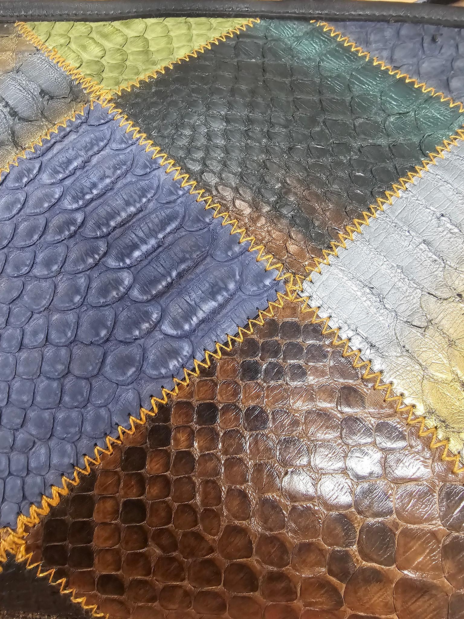 Bongo Python Leather Handbag
