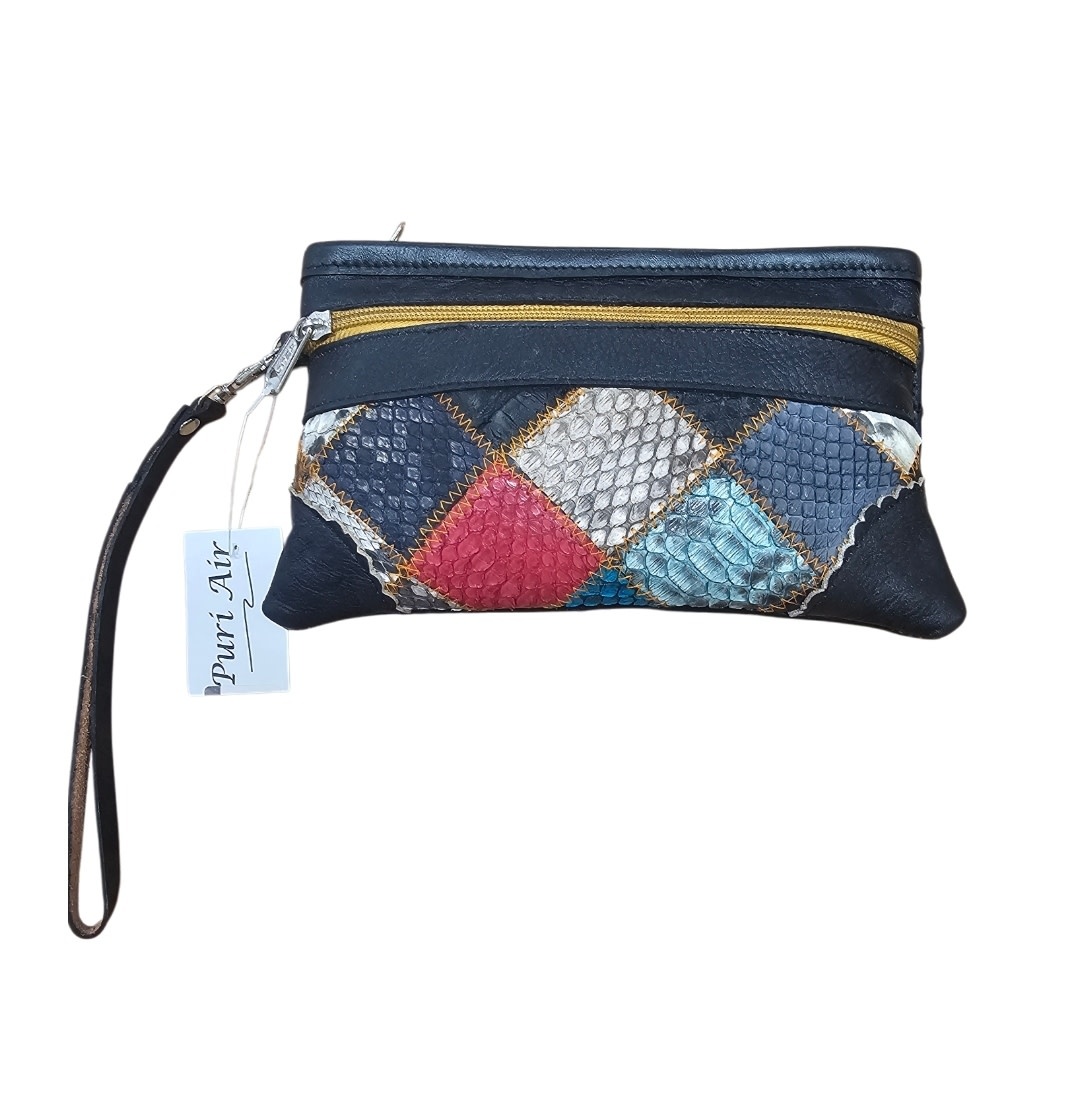 Congo Python Clutch