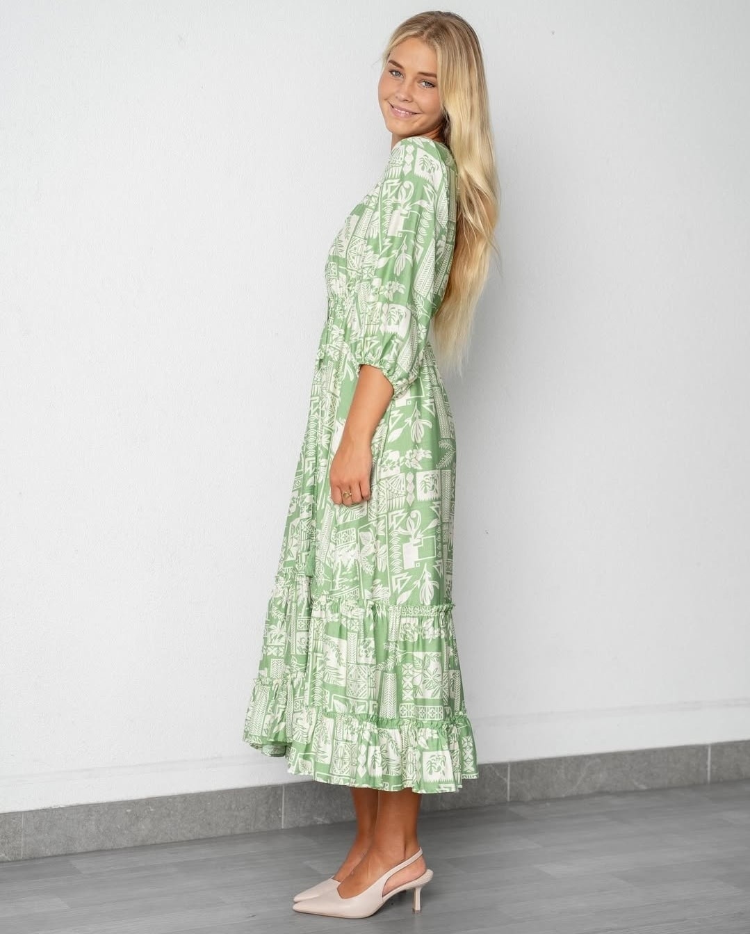 Willow Tree Rebecca Sage Tiered Dress