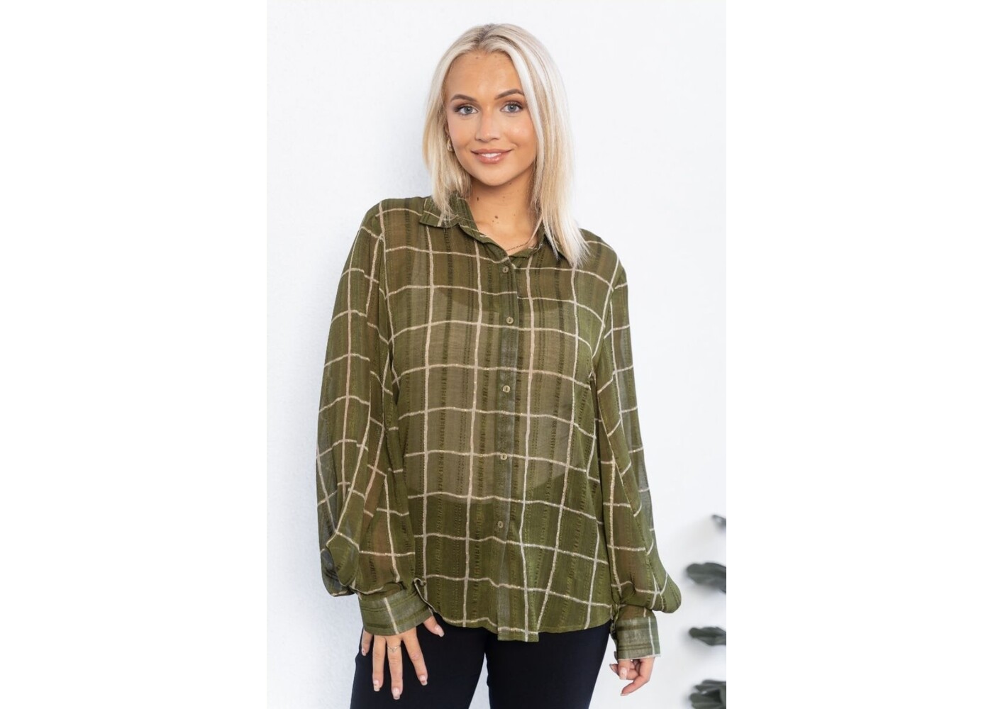 Willow Tree Checkered Khaki Shirt