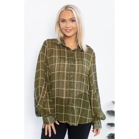 Willow Tree Checkered Khaki Shirt