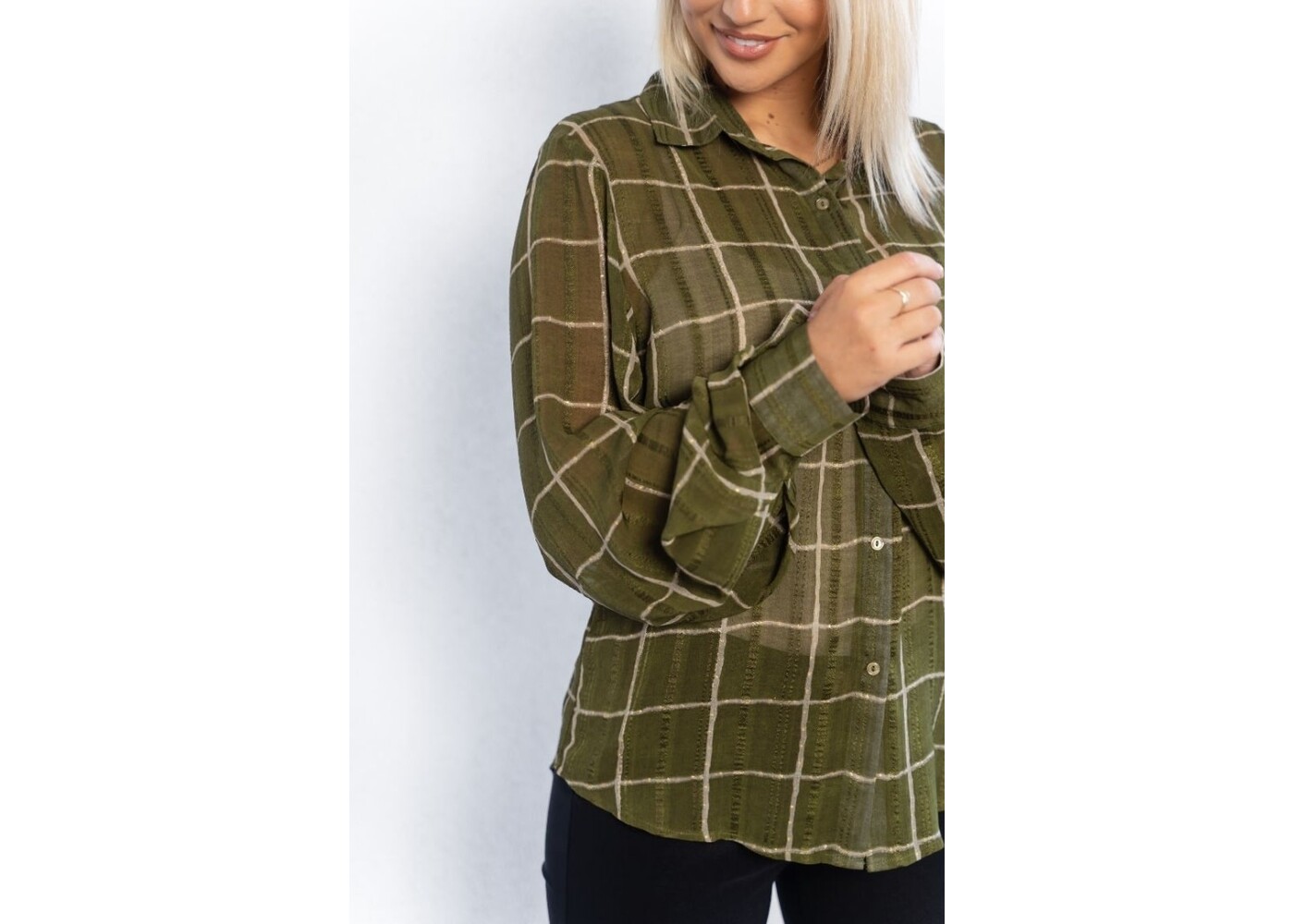 Willow Tree Checkered Khaki Shirt