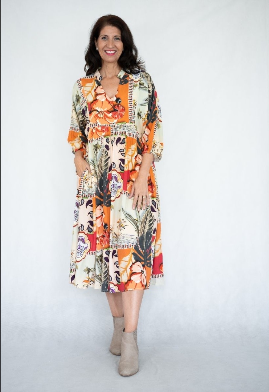 Willow Tree Julie Floral Peasant Dress