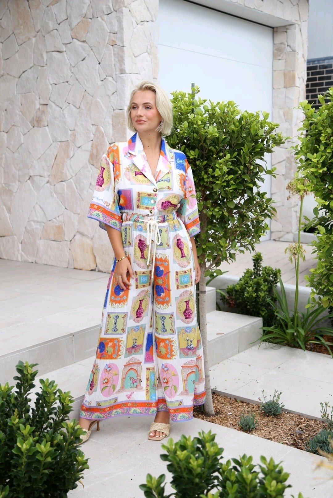 Salty Bright Jaz Multi Colour Long Jumpsuit