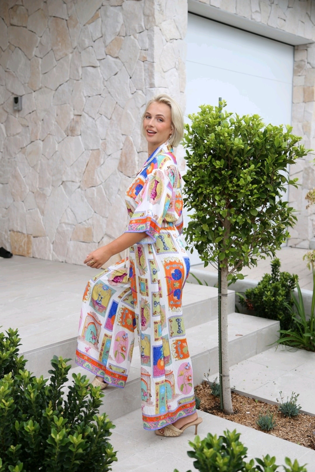Salty Bright Jaz Multi Colour Long Jumpsuit