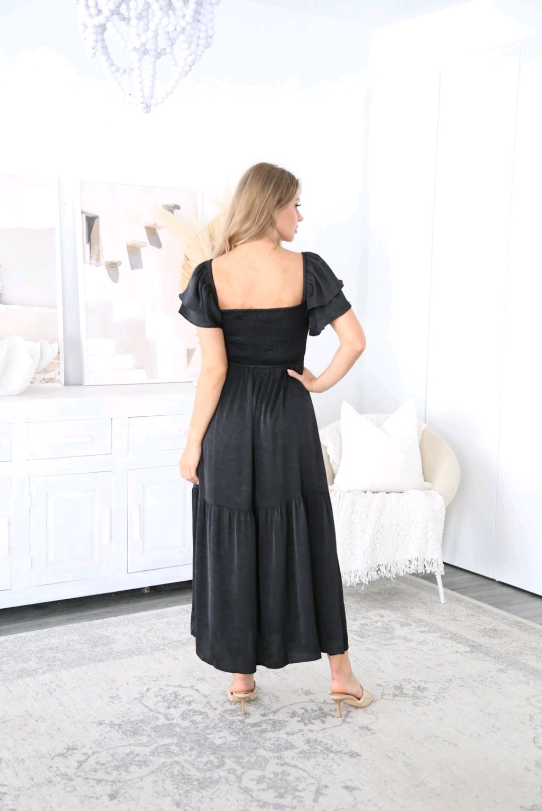 Salty Bright Classy Long Black Dress