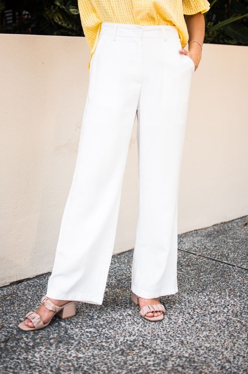 Fria the Label Lorraine White Pants