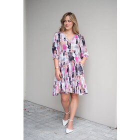 Fria the Label Petal Patchwork Short Dress