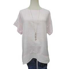 Indigo Designs Phoenix Pink Trim Detail Top