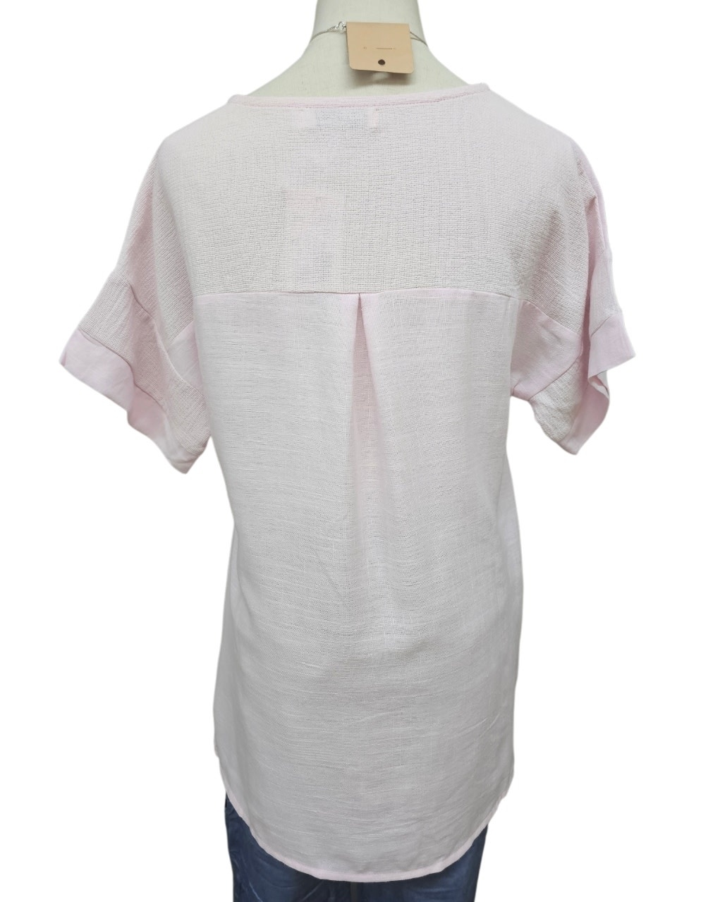 Indigo Designs Phoenix Pink Trim Detail Top